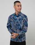 Arjuna Weda Arjunaweda Ocean Batik Shirt
