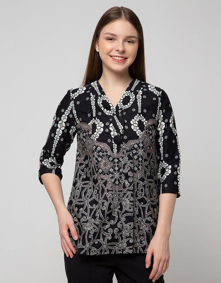 Arjuna Weda Blouse Batik Kawung Baris