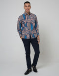 Arjuna Weda Kemeja Batik Daun Dewa