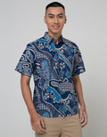 Arjuna Weda Batik Samudra Men's Batik Shirt