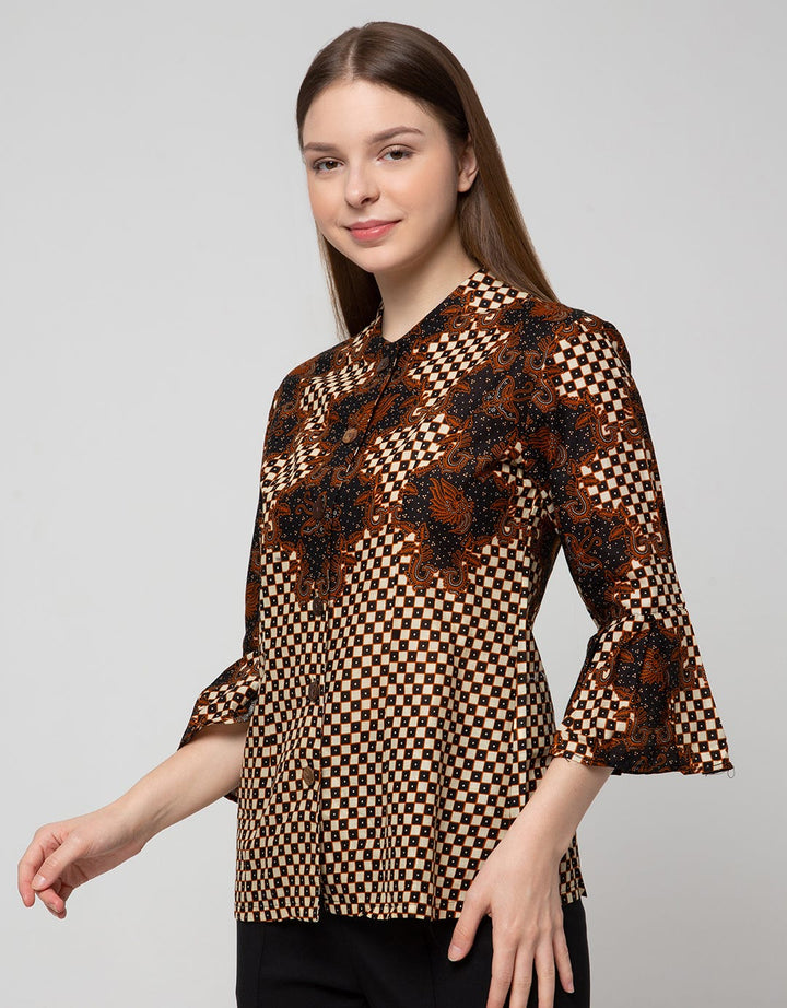 Adikusuma Blouse Batik Sawat Kotak Bima 
