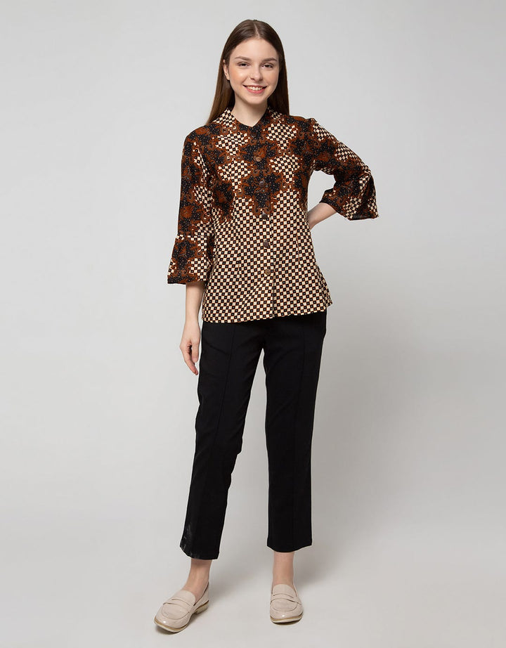 Adikusuma Blouse Batik Sawat Kotak Bima 