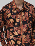 Adikusuma Men's Body Fit Shirt Batik Keladi Leaf