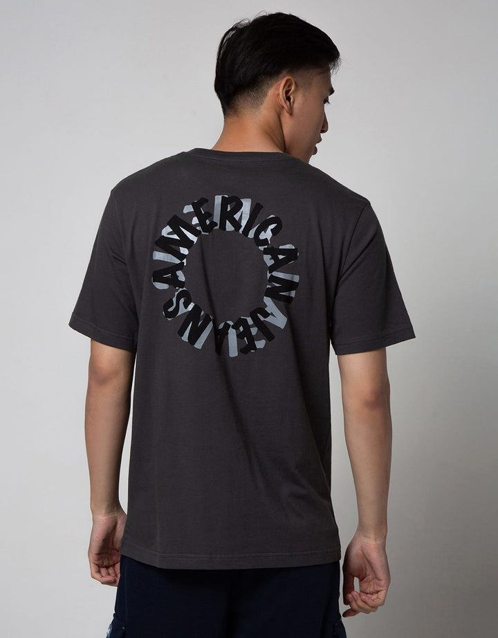 American Jeans Short Sleeve T-Shirt Tee Circular Logo