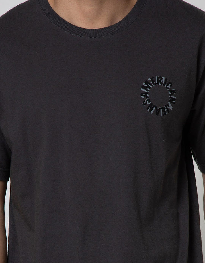 American Jeans Short Sleeve T-Shirt Tee Circular Logo