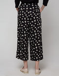 Details Long Pants Pull On Wide Leg Trousers With Floral
