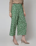 Details Long Pants Pull On Wide Leg Trousers With Floral