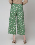 Details Long Pants Pull On Wide Leg Trousers With Floral