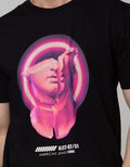 American Jeans Short Sleeve T-Shirt Half Face Print