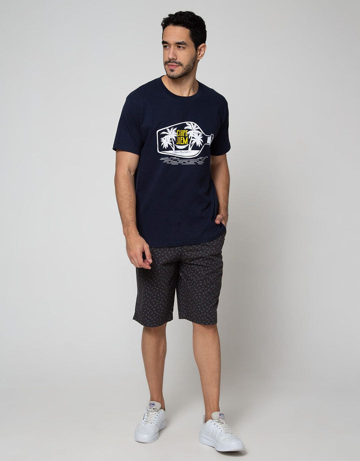 Cole Bermuda Pants Short Print Small Daun