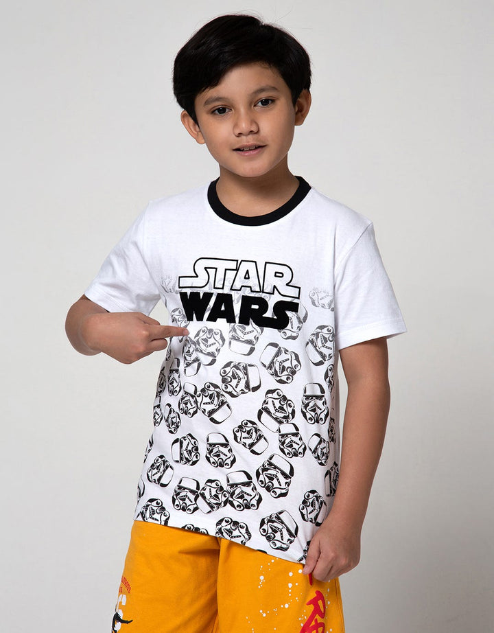 Star Wars Half Print Short Sleeve T-Shirt