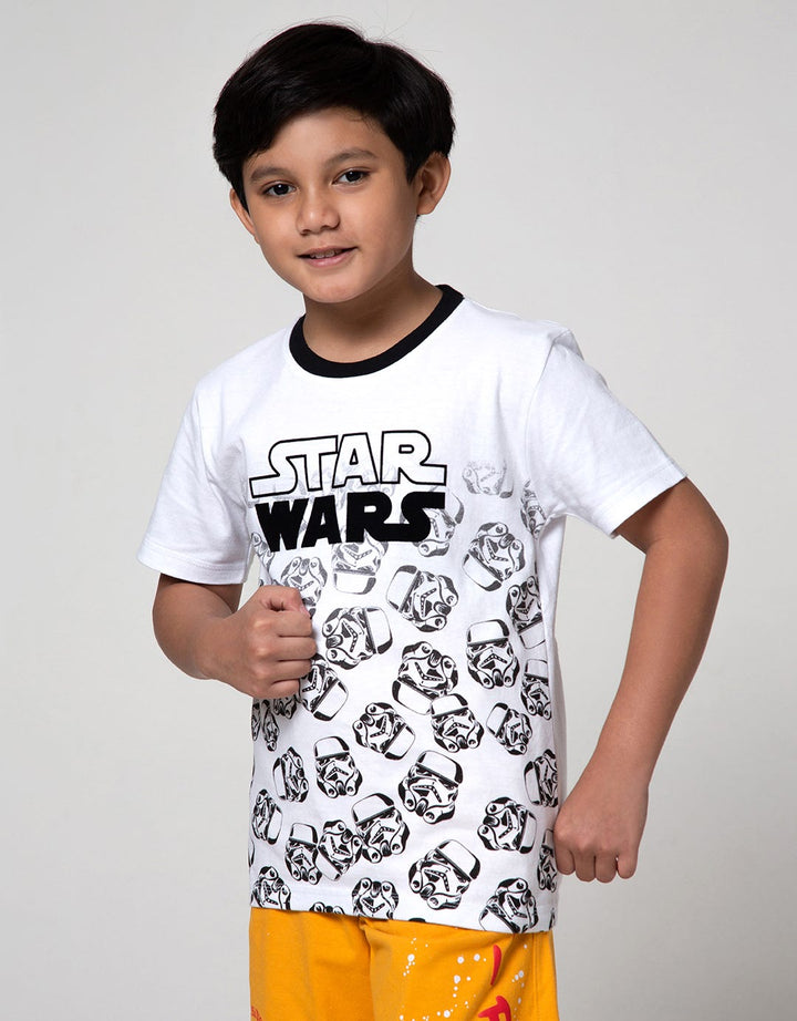 Star Wars Half Print Short Sleeve T-Shirt