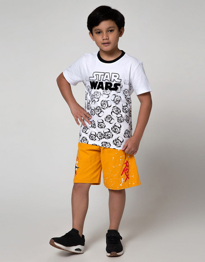 Star Wars Half Print Short Sleeve T-Shirt