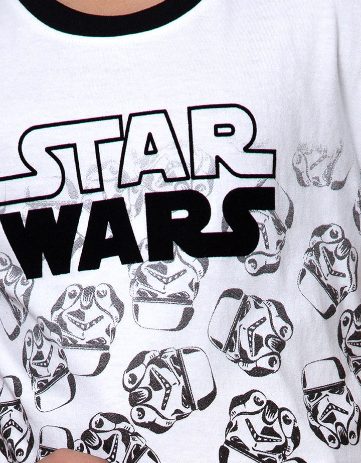 Star Wars Half Print Short Sleeve T-Shirt
