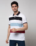 Walrus Kaos Polo Salur Stripe Block Pria