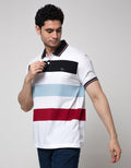 Walrus Kaos Polo Salur Stripe Block Pria