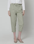 Details Long Pants Paper Bag With Tapered Fit