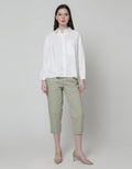 Details Long Pants Paper Bag With Tapered Fit
