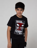 Marvel T-Shirt Spiderman Face Square