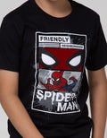 Marvel T-Shirt Spiderman Face Square