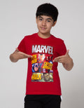 Marvel T-Shirt Avg Comic Square Flock