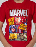 Marvel T-Shirt Avg Comic Square Flock