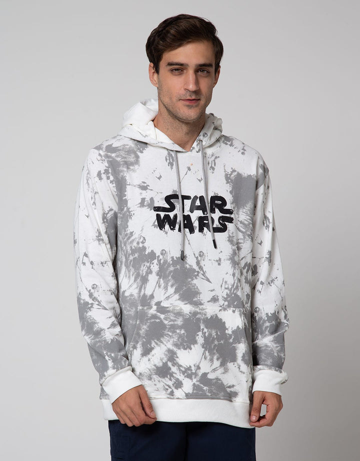 STAR WARS Sweatshirt Hoodie Tie Dye Wording