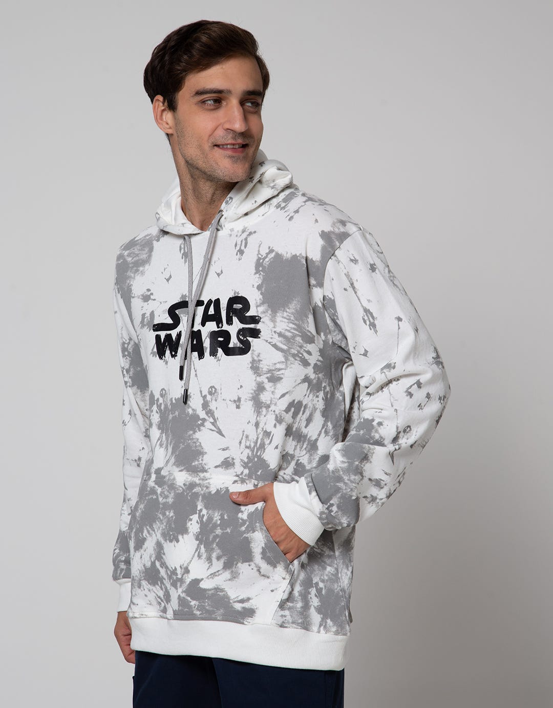 STAR WARS Sweatshirt Hoodie Tie Dye Wording