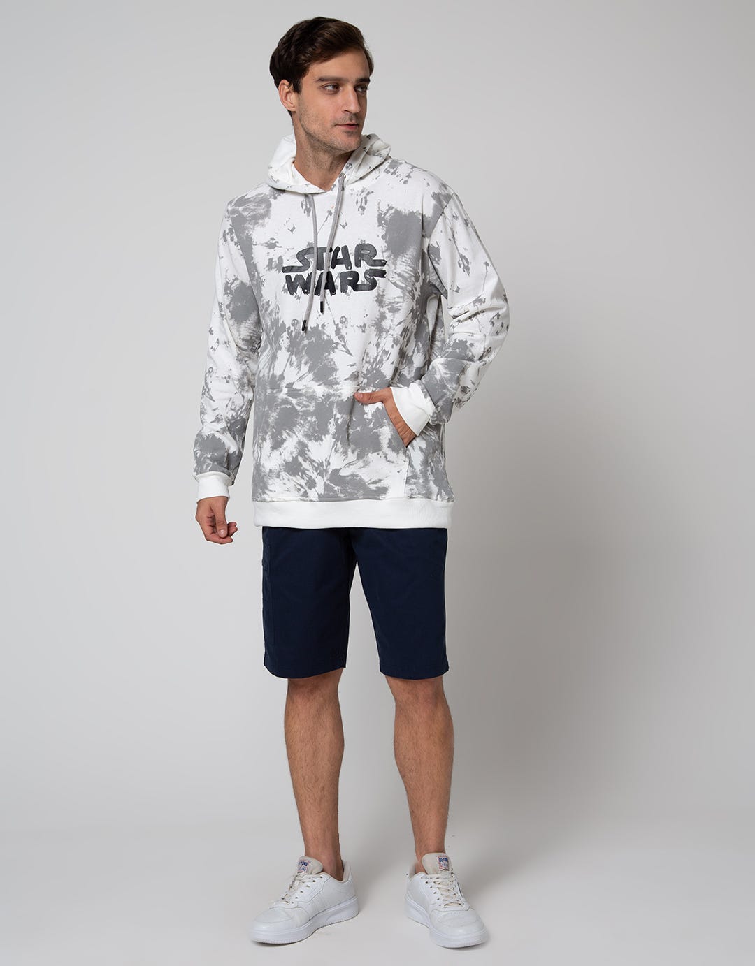 STAR WARS Sweatshirt Hoodie Tie Dye Wording