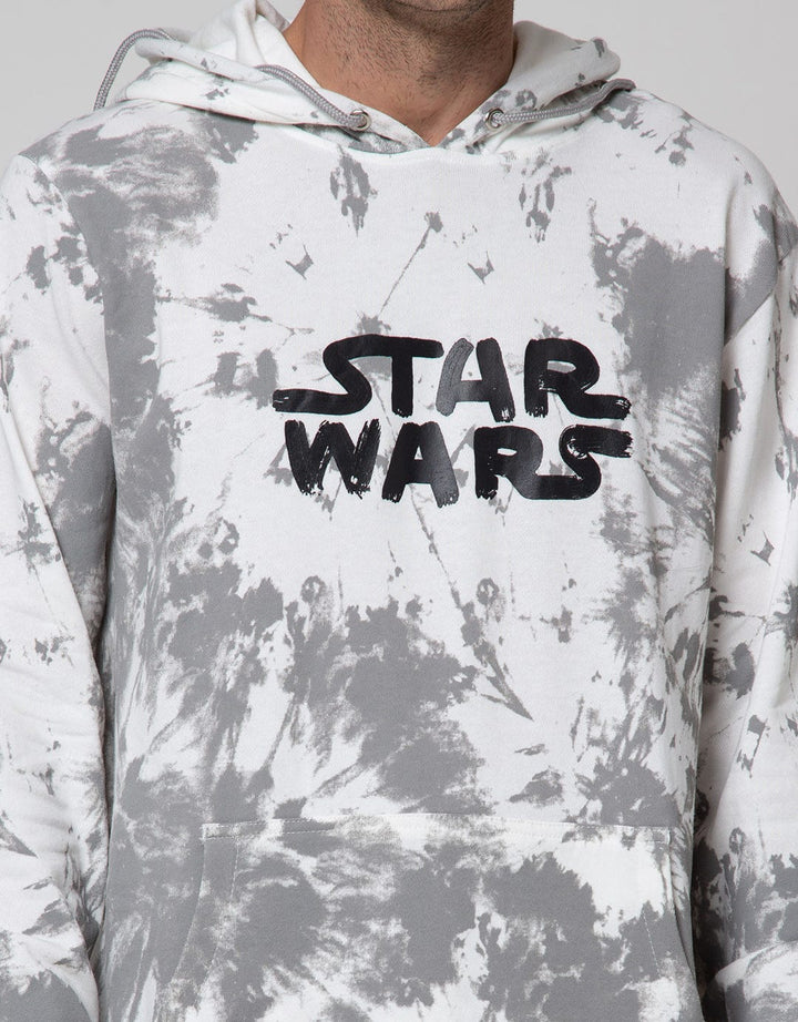 STAR WARS Sweatshirt Hoodie Tie Dye Wording