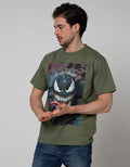 Marvel Transformers Short Sleeve T-Shirt Print Venom Jumping