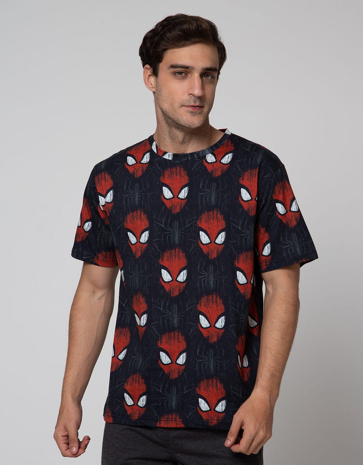 Marvel Short Sleeve T-Shirt Spiderman Full Print
