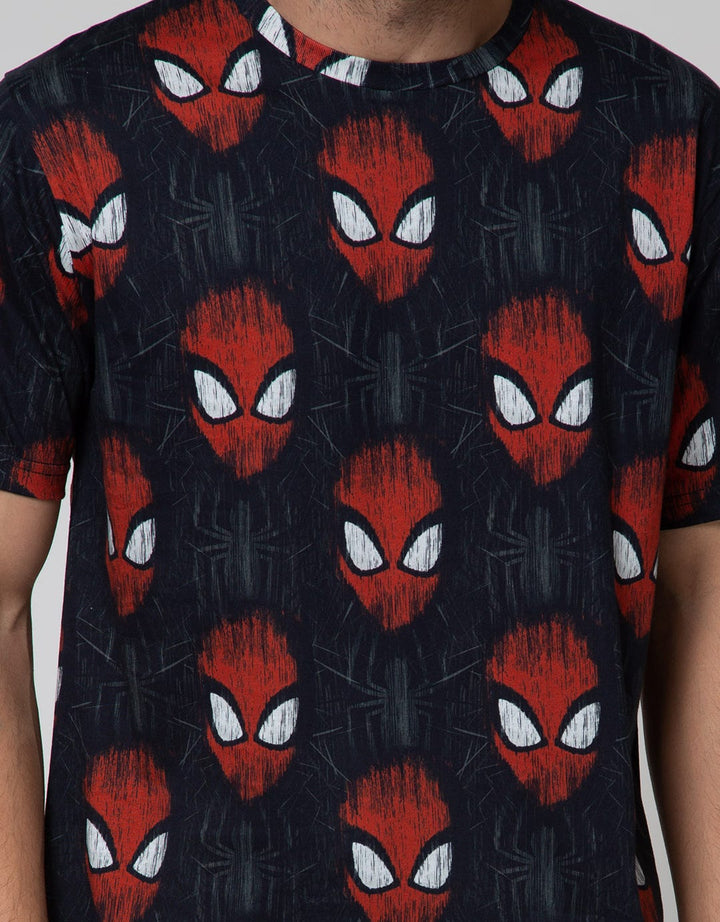 Marvel Short Sleeve T-Shirt Spiderman Full Print