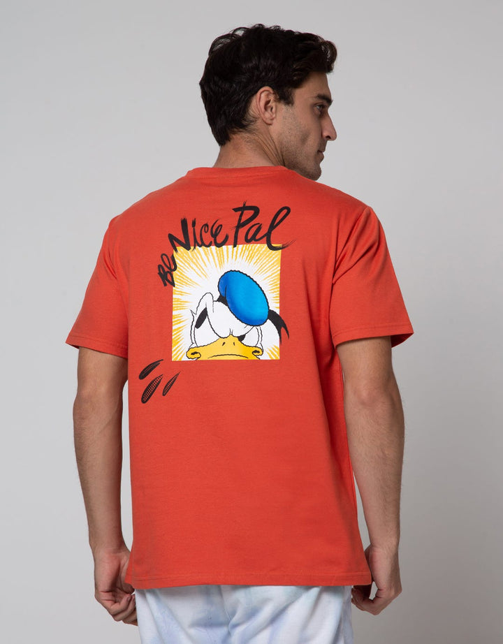 Disney Short Sleeve T-Shirt Print Duck Yelling