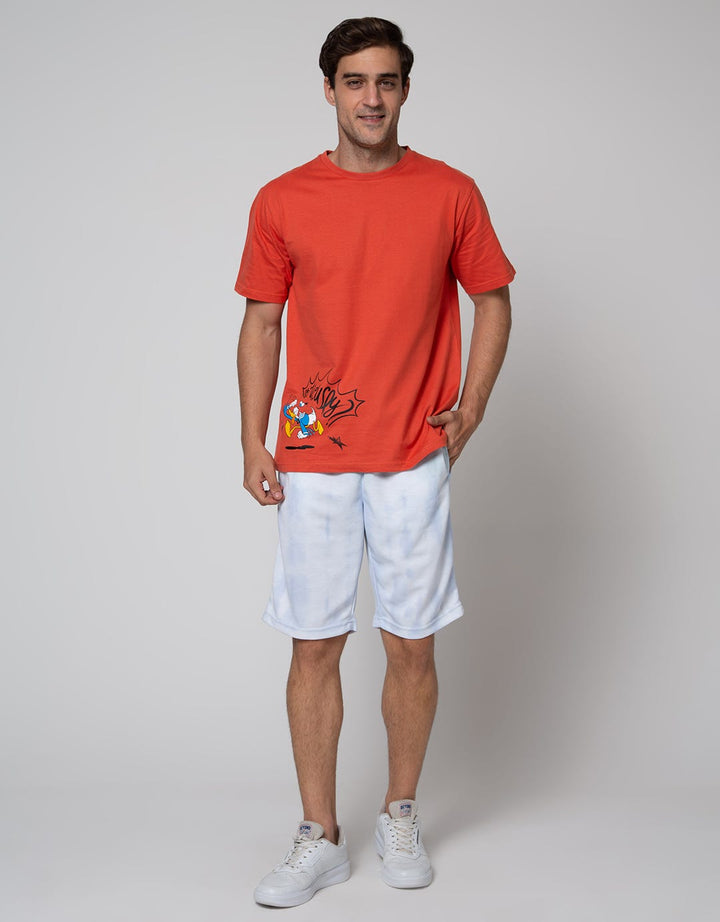 Disney Short Sleeve T-Shirt Print Duck Yelling