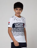 Marvel Avenger Logo Amerika Cut Sewn Short Sleeve T-Shirt