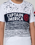 Marvel Avenger Logo Amerika Cut Sewn Short Sleeve T-Shirt