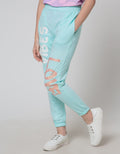 Nevada Jogger Pants Knit Big Print Love Vibes
