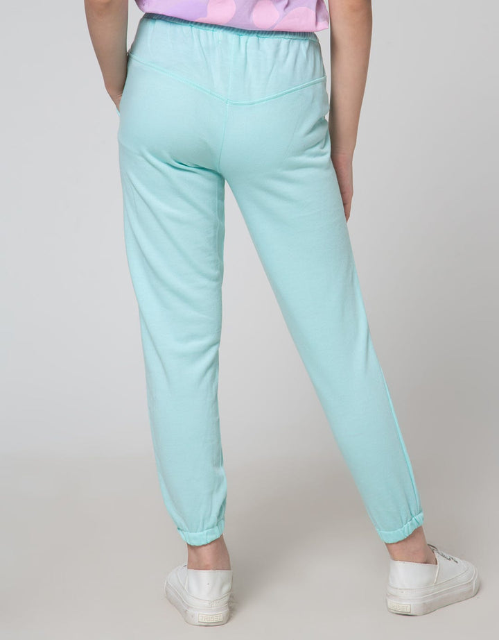 Nevada Jogger Pants Knit Big Print Love Vibes
