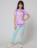 Nevada Jogger Pants Knit Big Print Love Vibes