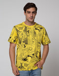 Disney Short Sleeve T-Shirt Duck Comic Full Print