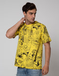 Disney Short Sleeve T-Shirt Duck Comic Full Print