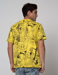 Disney Short Sleeve T-Shirt Duck Comic Full Print
