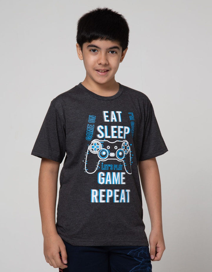 Aero Short Sleeve T-Shirt Print Eat Sleep Game