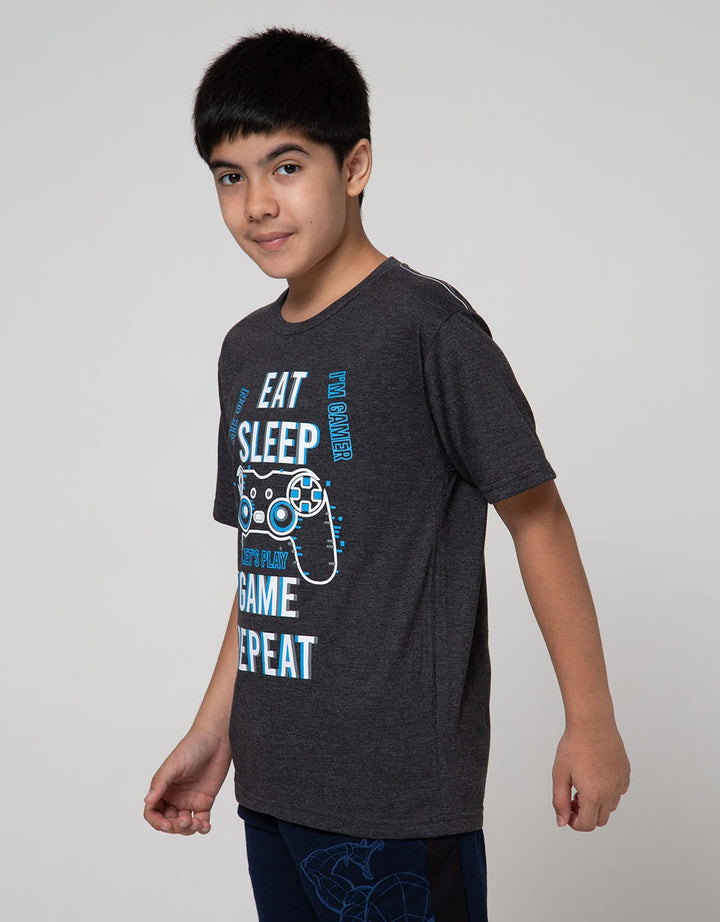 Aero Short Sleeve T-Shirt Print Eat Sleep Game