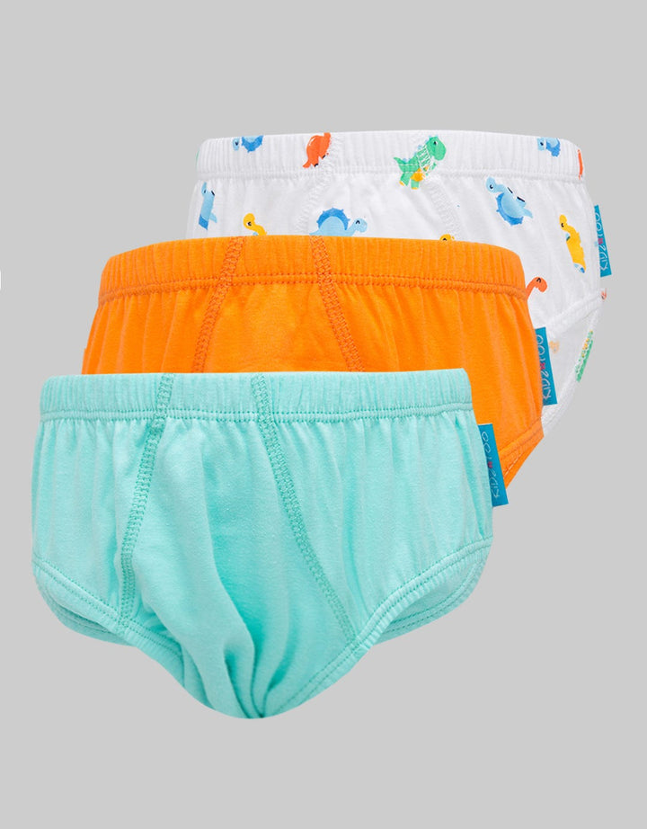 Kidz Too Brief Pack Of 3 Underwear Boys Dino 