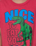 Little M Short Sleeve T-Shirt Dino Nice Eat