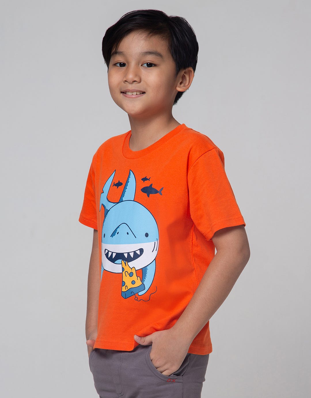 Little M Short Sleeve T-Shirt Smile Shark