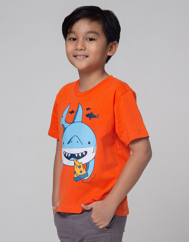 Little M Short Sleeve T-Shirt Smile Shark