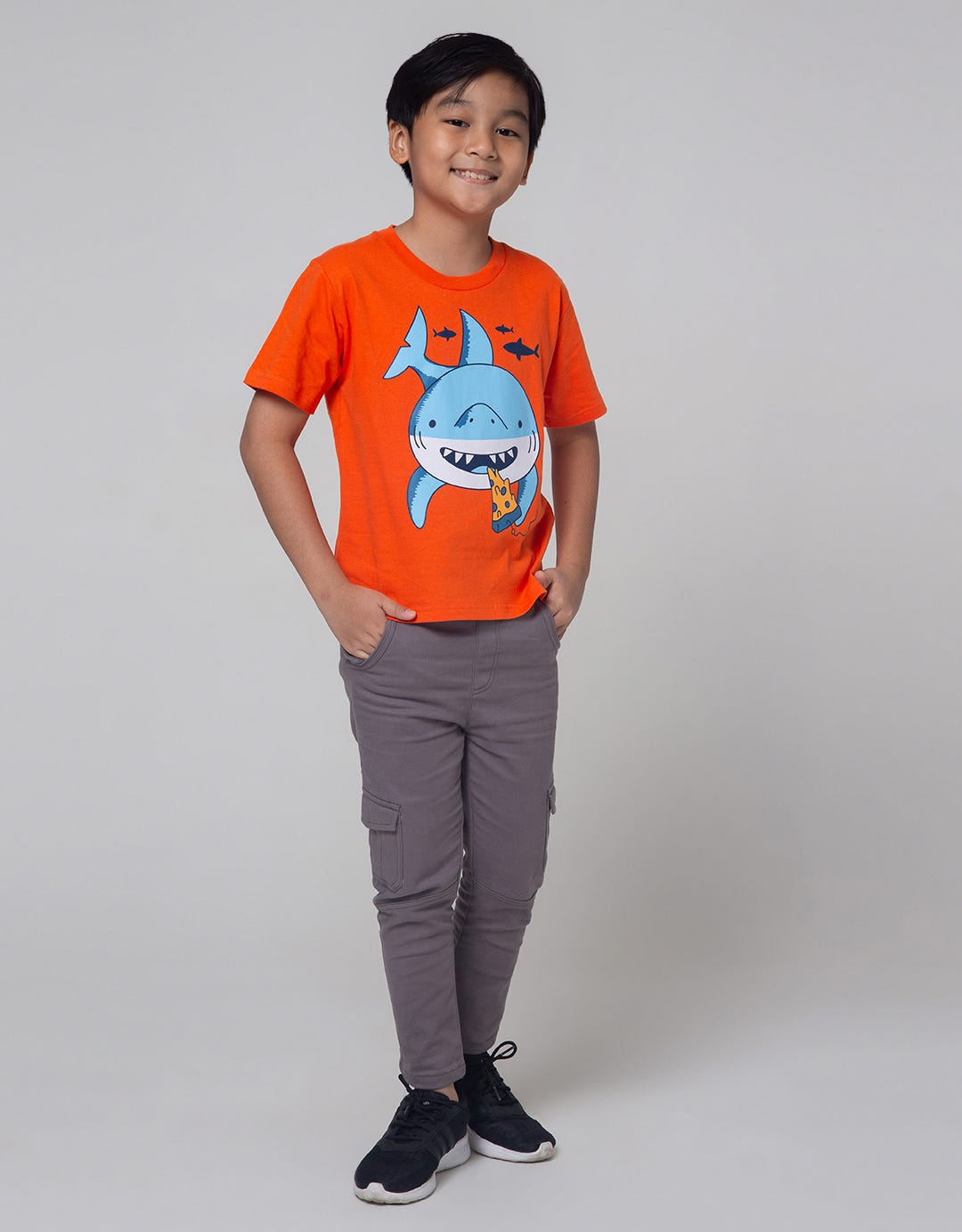 Little M Short Sleeve T-Shirt Smile Shark